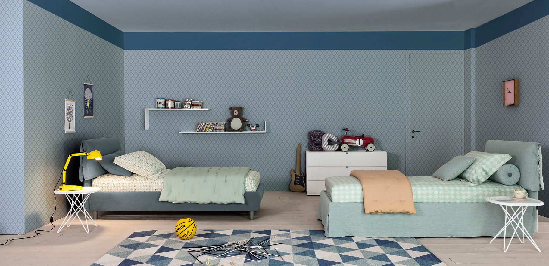 Односпальная кровать с мягким изголовьем Twils GISELLE ARCH-00102217 - Вид №7