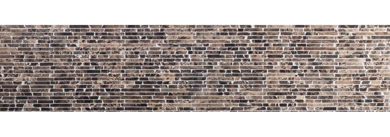 Темная мраморная облицовка Emperador Mosaix ARCH-00043701 - Вид №2