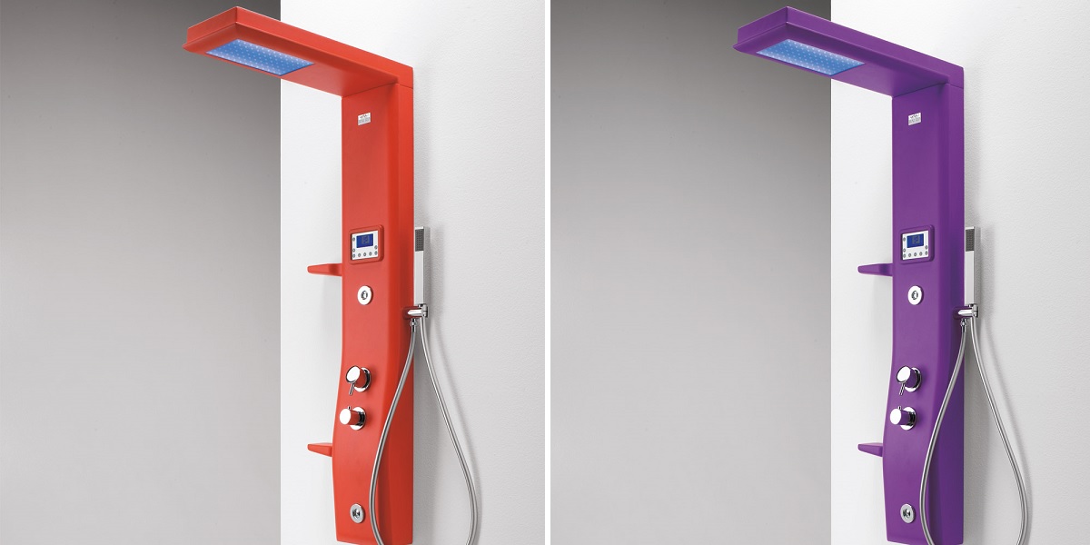 Душевая колонна Etoile Antracite 125 см с хромотерапией 4ETA4N0A Gruppo Geromin - Вид №1