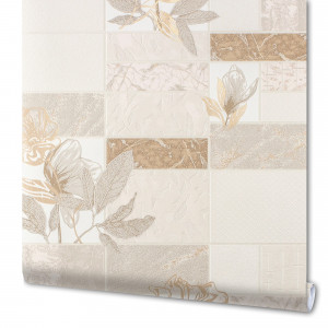 82938364 Обои виниловые бежевые 0.53 м 0222-1 Марморика