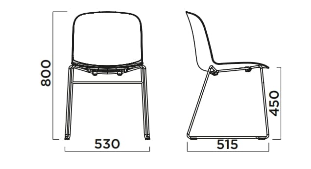 Штабелируемый стул из полипропилена Infiniti Relief ARCH-00040276 - Вид №4