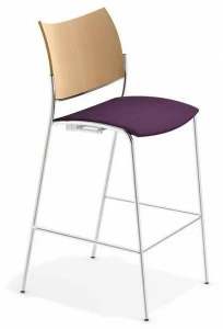 Casala Стул с подставкой для ног, обитый тканью Cobra barstool 3279/07