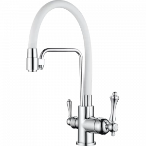 GZ 77025F Смеситель для кухни с подключением к фильтру с питьевой водой Ganzer Белый