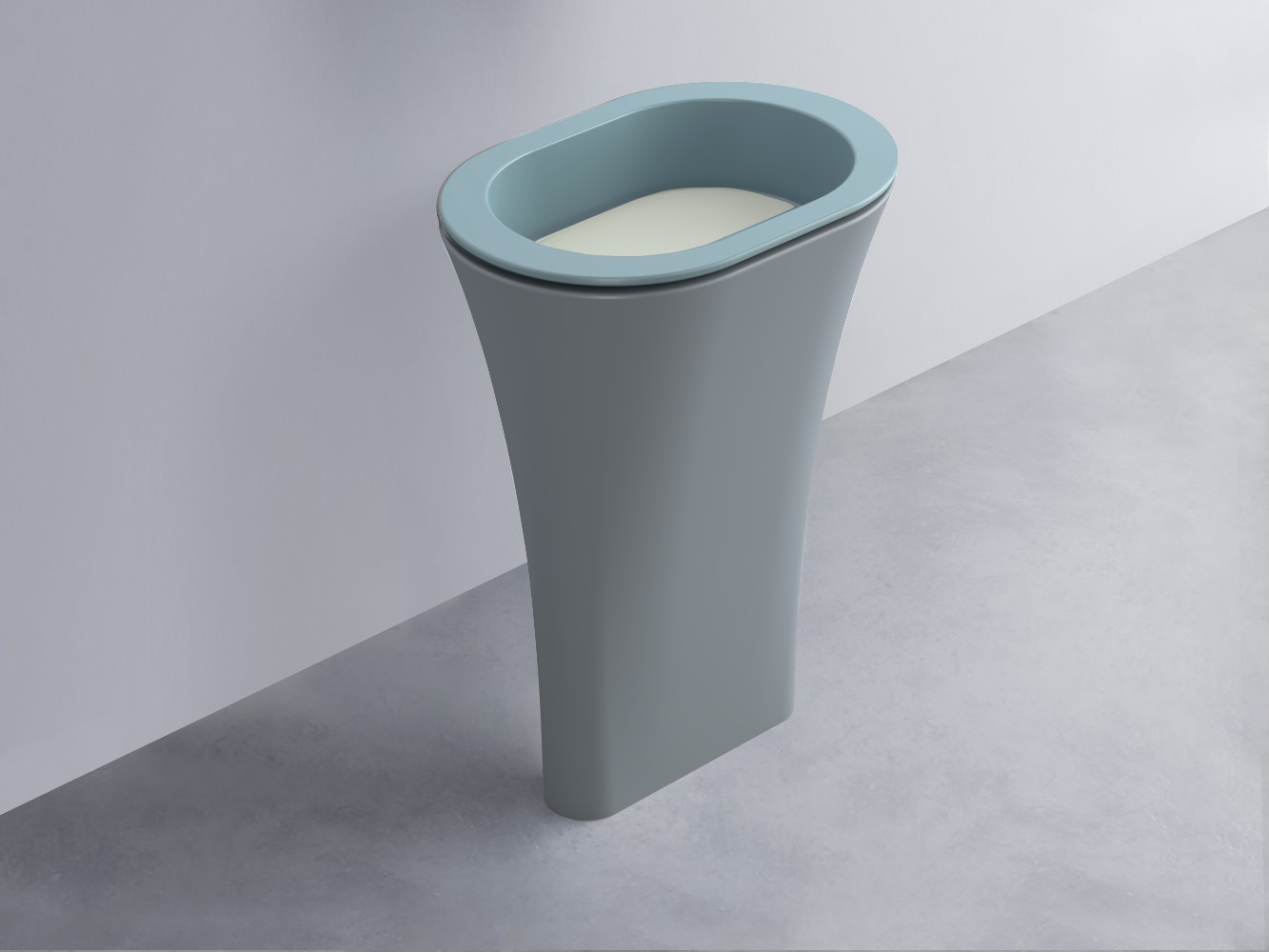 AMLA65-PL+AMPILO-PM+AMCOLO-BR Раковина Amedeo Ovale отдельностоящая cielo Enjoy + Amedeo Ceramica Cielo