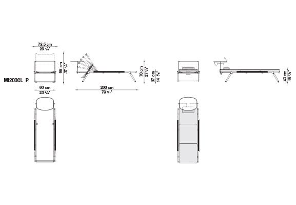 Садовая кровать с солнцезащитным козырьком B&B Italia Outdoor мирт ARCH-00047483 - Вид №3