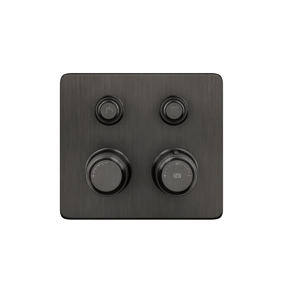 Смеситель для душа 65232 707 Gessi Hi-fi ЧЕРНЫЙ МЕТАЛЛ BR. PVD 65232707