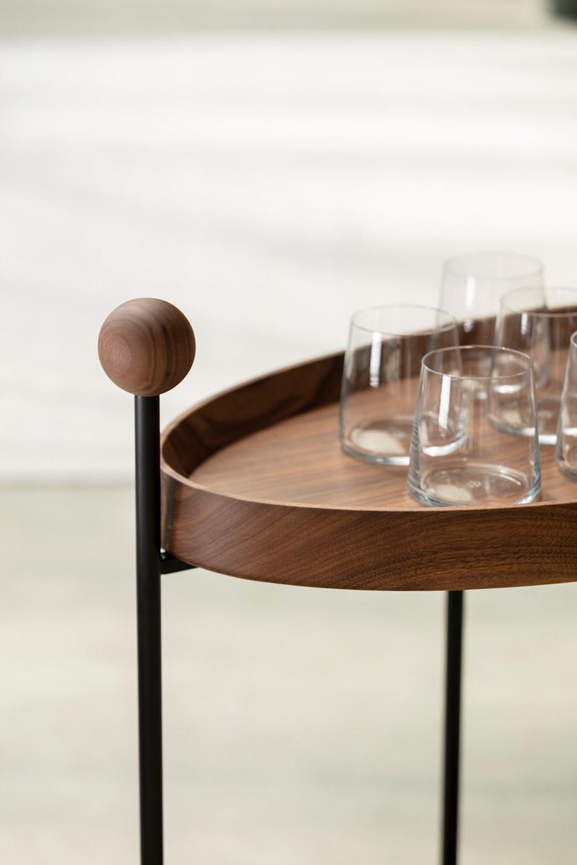 Porada Тележка для еды из ореха каналетта Twenty sun-id-1480625 - Вид №5