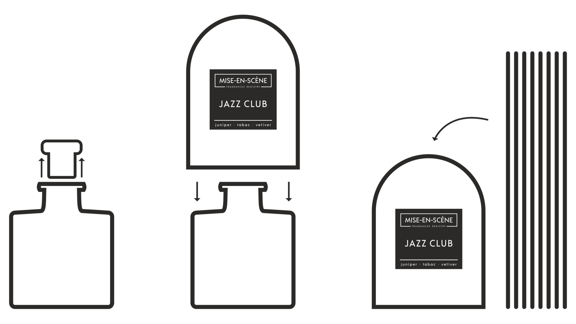 10656718 Ambientair Диффузор ароматический Mise En Scene Jazz club 200 мл Стекло  - Вид №2