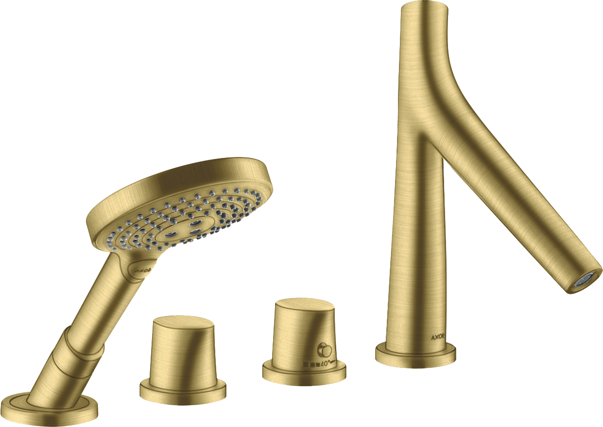 12426950 Смеситель для ванны с термостатом на 4 отверстия AXOR STARCK ORGANIC