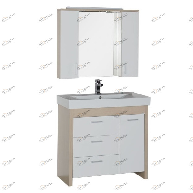 Комплект мебели Aquanet Тиана 90 светлый дуб 00177139