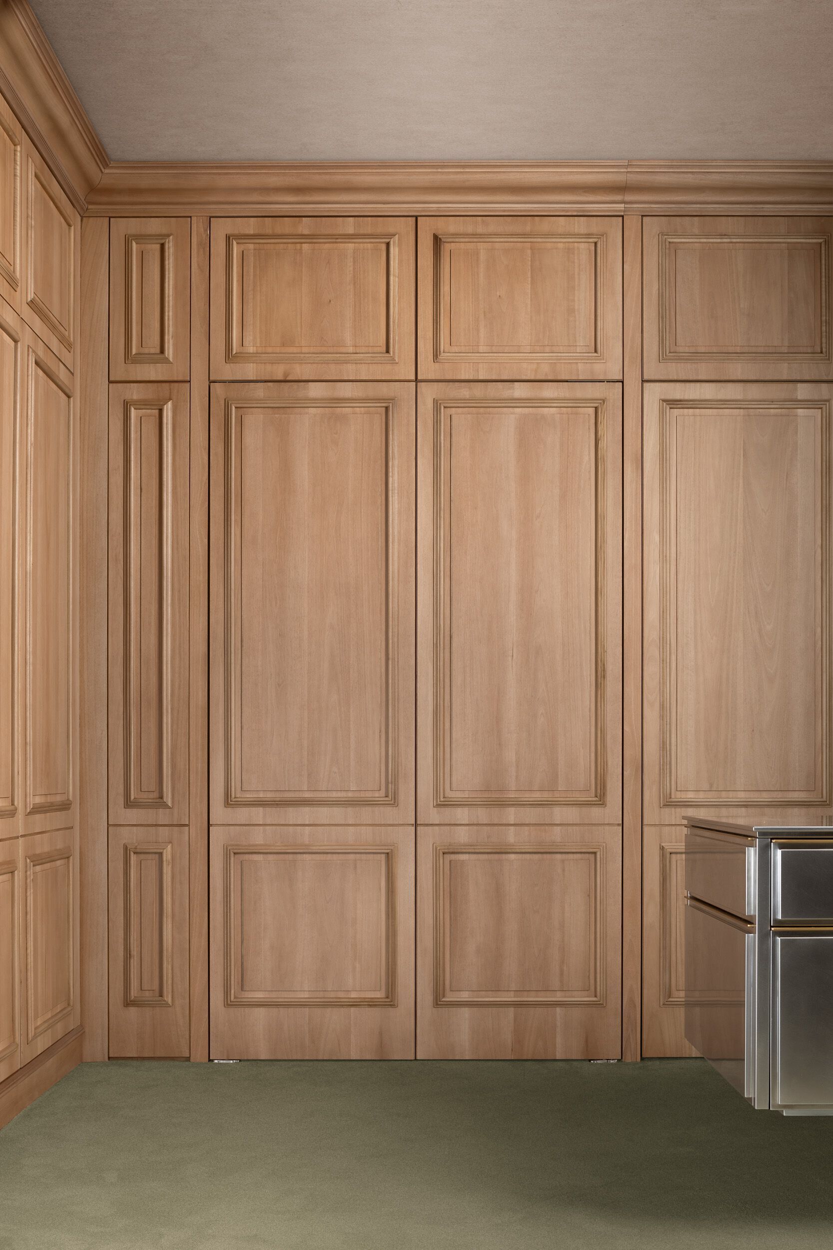 Деревянная линейная кухня с ручками L'Ottocento цветочный ARCH-00047043 - Вид №4