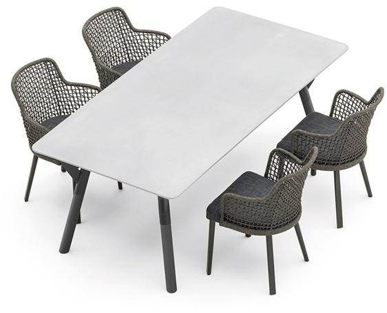 Varaschin Садовое кресло из веревки с подлокотниками Emma 236p1 - Вид №15