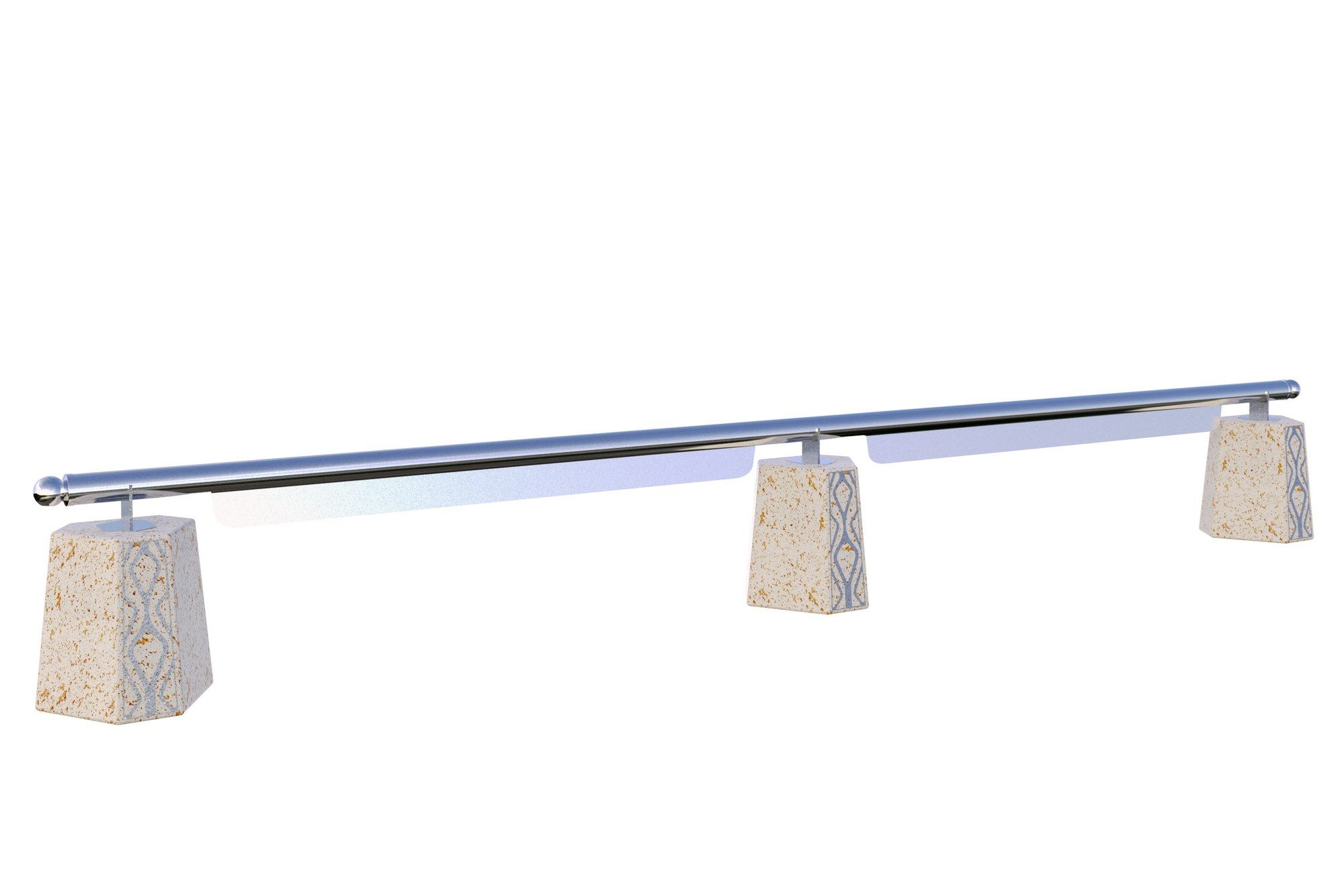 Фиксированный столбик из бетона и металла Lazzari Castle ARCH-00133409 - Вид №1