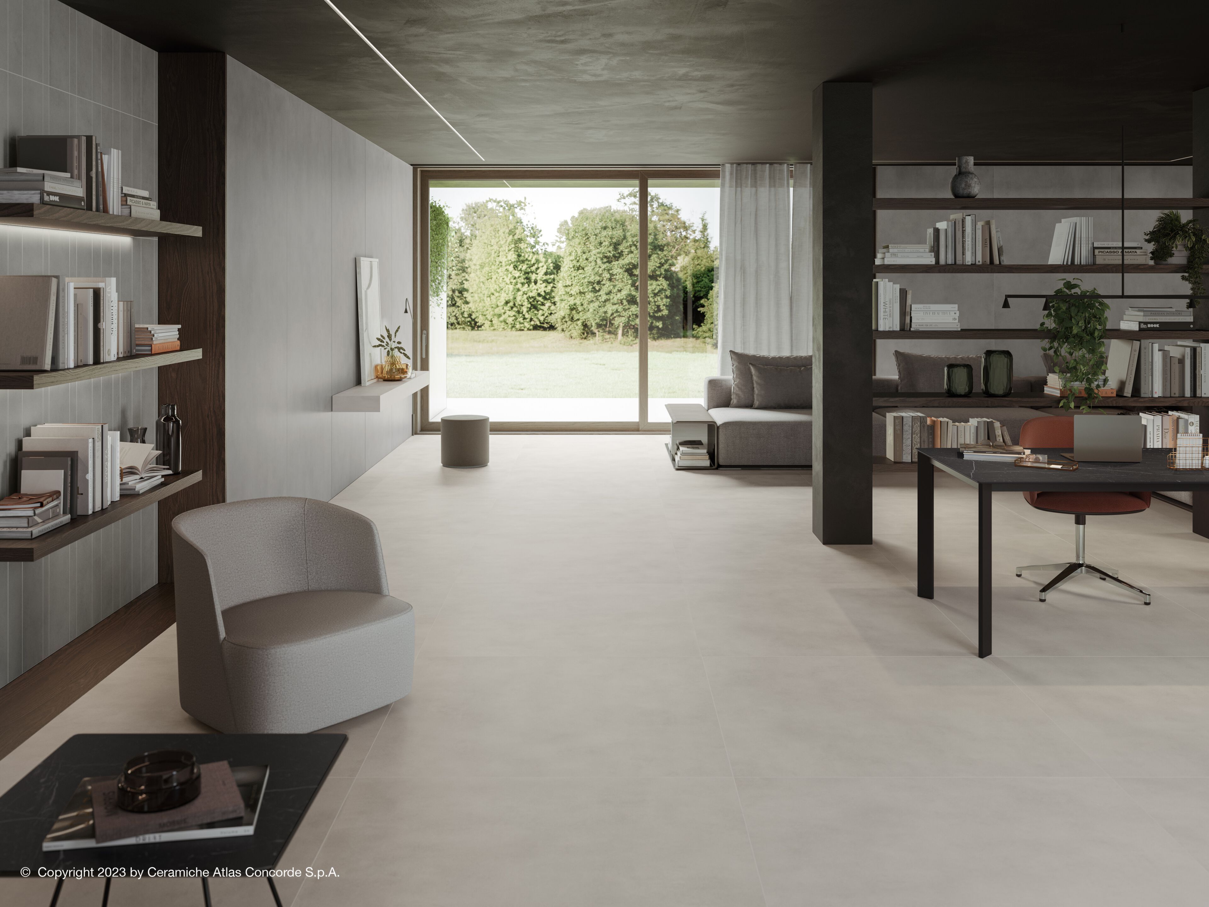 Пол / керамогранит с эффектом цемента Atlas Concorde Boost Balance ARCH-00002208 - Вид №11