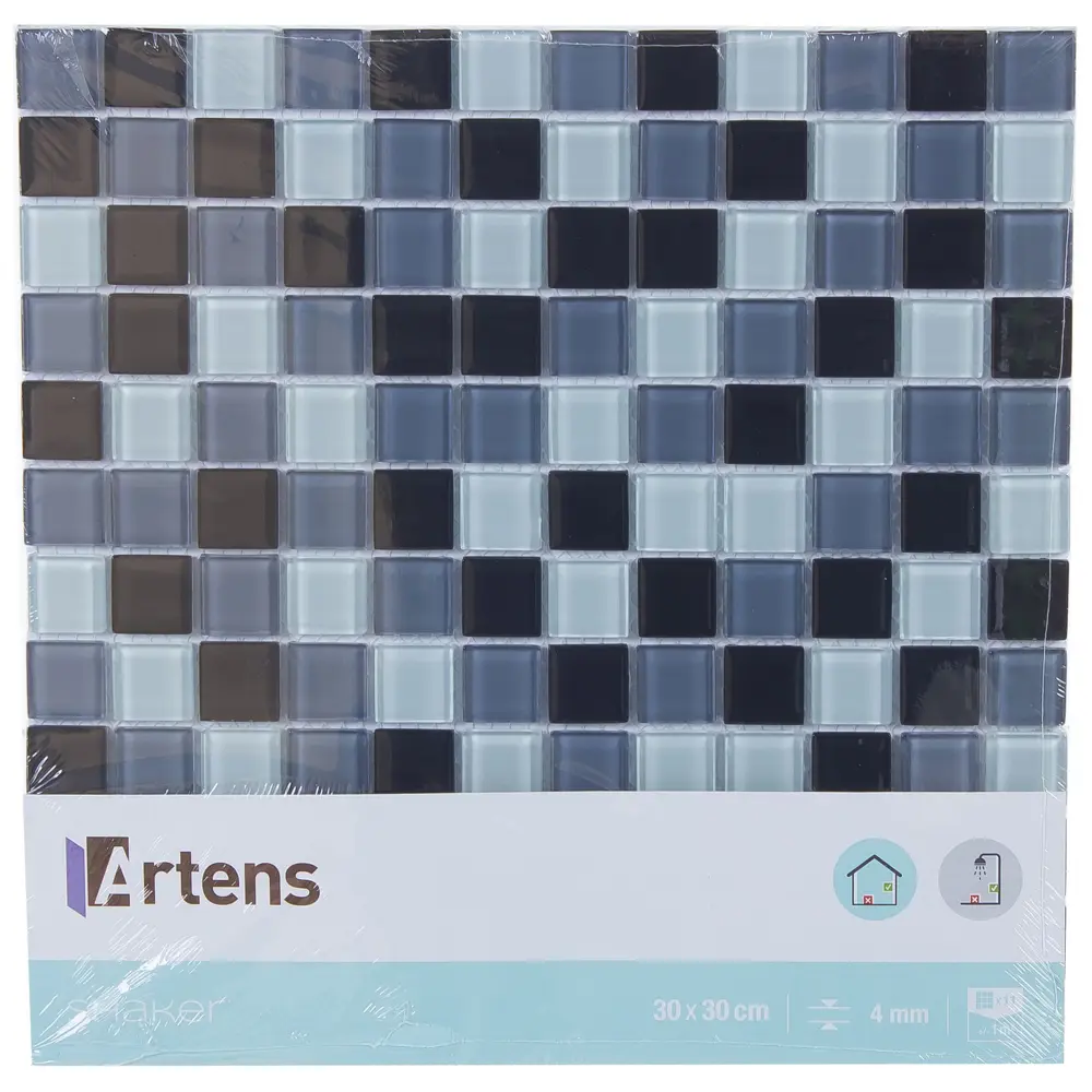 Мозаика Artens Shaker 30х30 см, стекло, цвет синий 18731661 STLM-2182145  - Вид №3