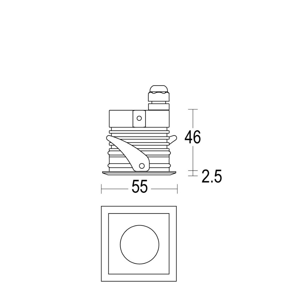MaxiSegno 24V Ghidini Segno SQ .15 Нержавеющая Сталь  - Вид №1