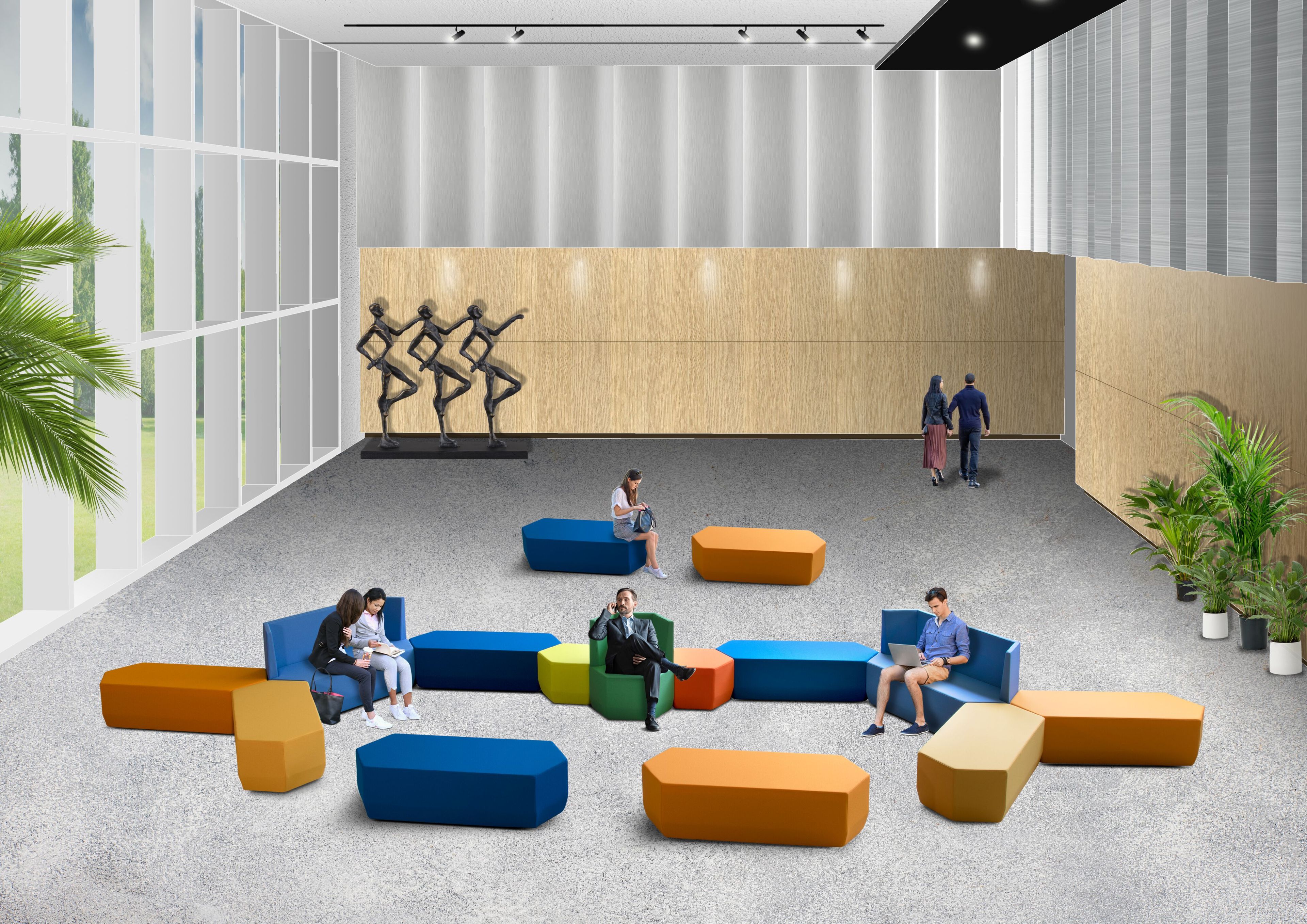 2-местный диван с высокой спинкой Adrenalina Tigram ARCH-00067462 - Вид №2