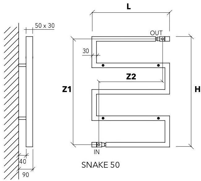 SCIROCCO H Вертикальный настенный полотенцесушитель Design sun-id-1477760 - Вид №2