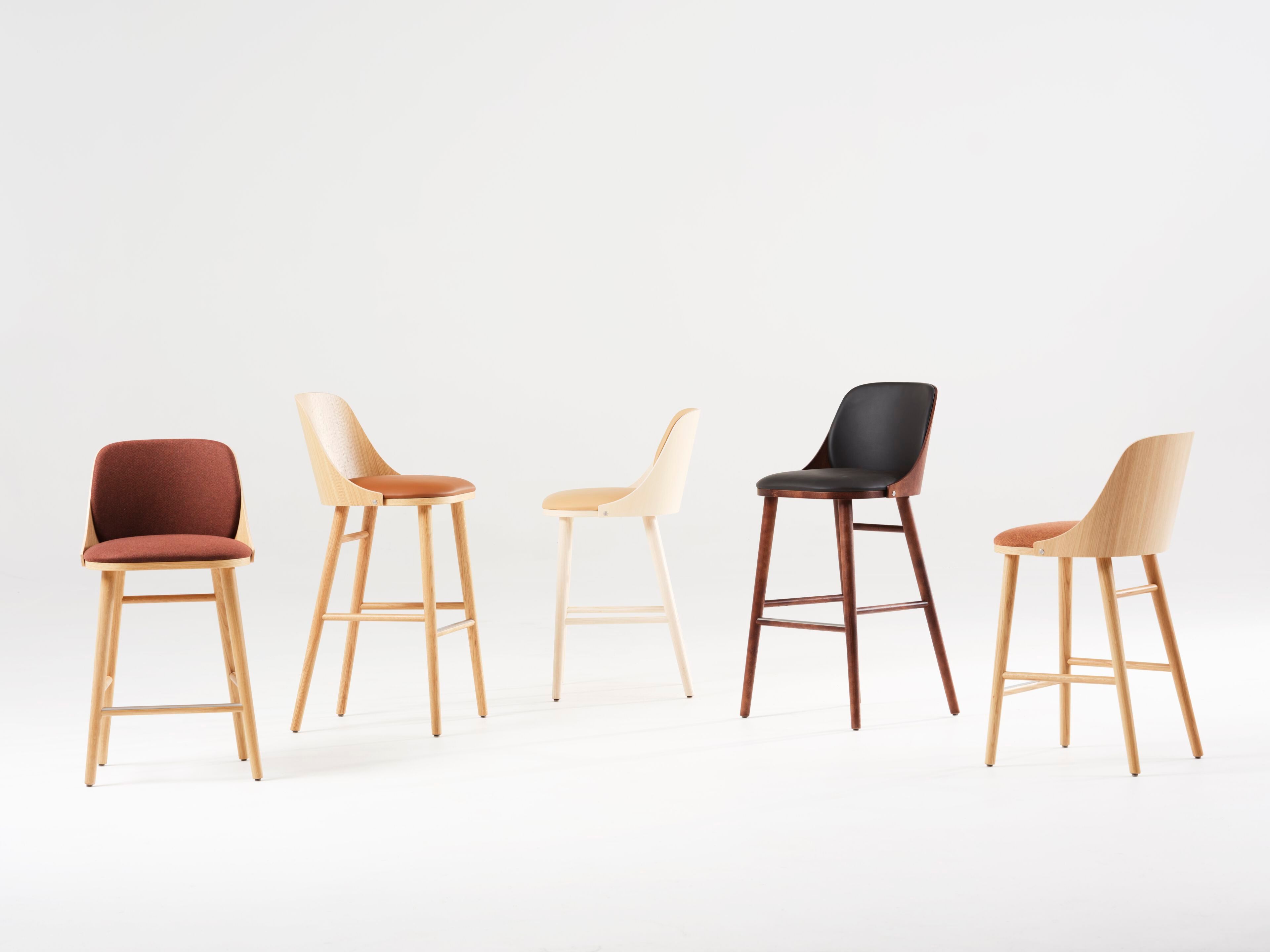 Мягкий барный стул с подставкой для ног Karl Andersson Sander ARCH-00068403 - Вид №2