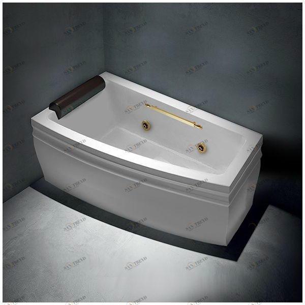 Ванна с гидромассажем белая с золотом Gruppo treesse Blanque 1690 SXSTDV1667Z