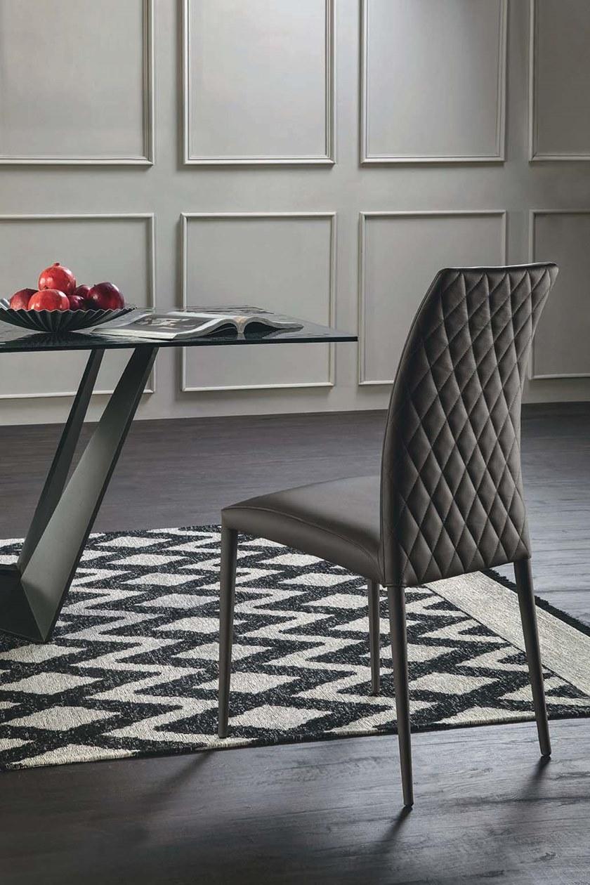 Tonin Casa Мягкое кресло из кожи с высокой спинкой  T7216a  - Вид №3