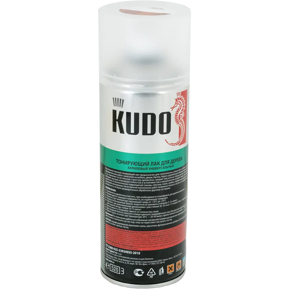 Лак тонирующий для дерева Kudo акриловый цвет палисандр 520 мл STLM-2171439 - Вид №1