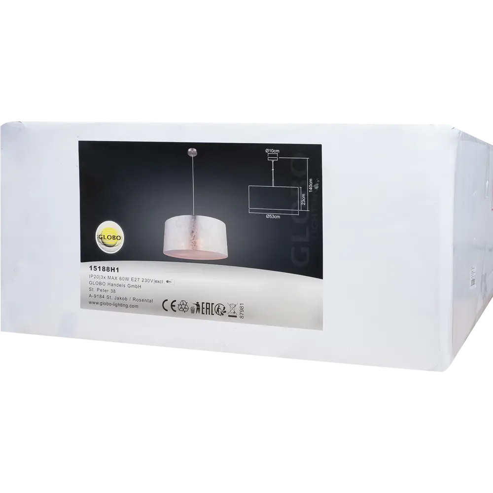 Светильник Globo 3xE27x60 Вт, 53 см 18779075 STLM-2054656  - Вид №6