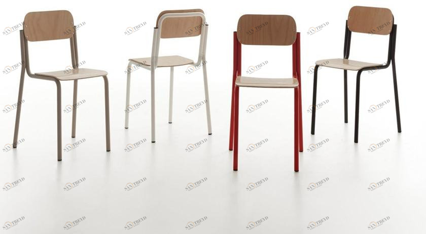 Manerba Стул металлический штабелируемый с открытой спинкой Easy sun-id-1508994