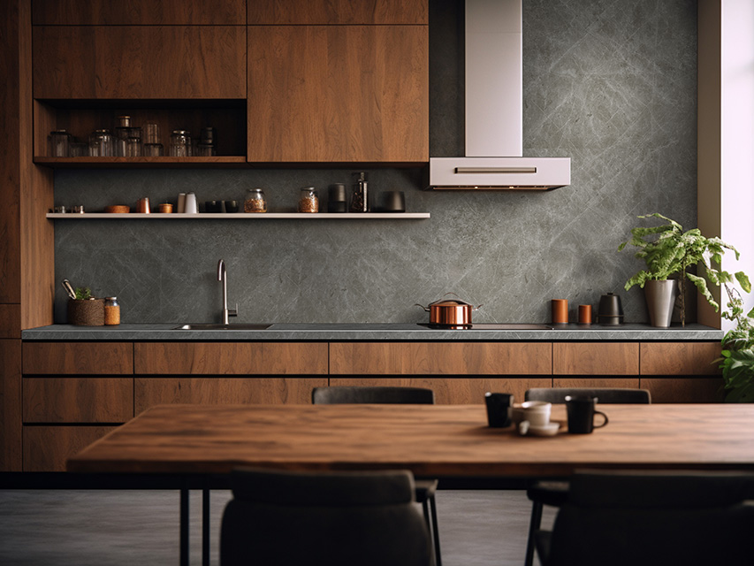 Столешницы для кухни - Нуово Пиетра грей LIGRON LIST286 2558 - Вид №2