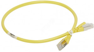 51816 Шнур коммутационный rj 45 - категория 6a - s/ftp - pvc - экранированный - 0,5 м - желтый Legrand
