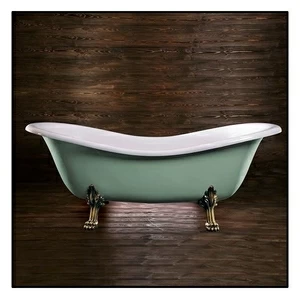 Ванна Akcjum Cleopatra WR-05-01-Br-A овальная салатовая с золотыми ножками