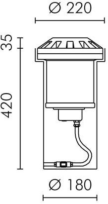 SIMES Напольный светильник ступеньки из литого под давлением алюминия Sparks sun-id-1469227 - Вид №14