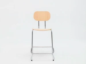 MDD Табурет из фанеры с высокими санками и подставкой для ног New school