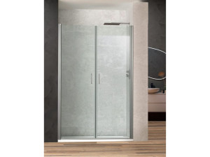 Хрустальная ниша душевая кабина с распашной дверью