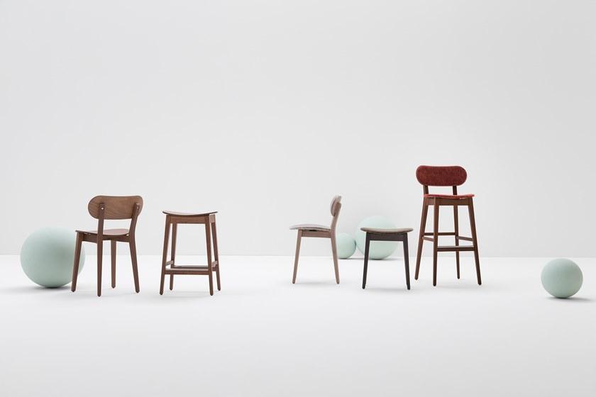 Billiani Табурет из бука и ткани Gradisca 625 - Вид №2