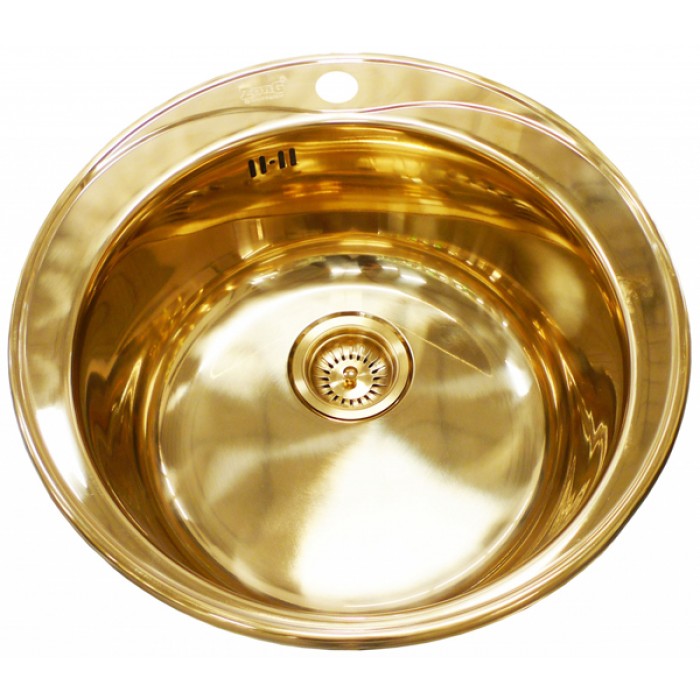 Zorg SZR-510/205 Gold Мойка кухонная круглая Zorg  - Вид №1