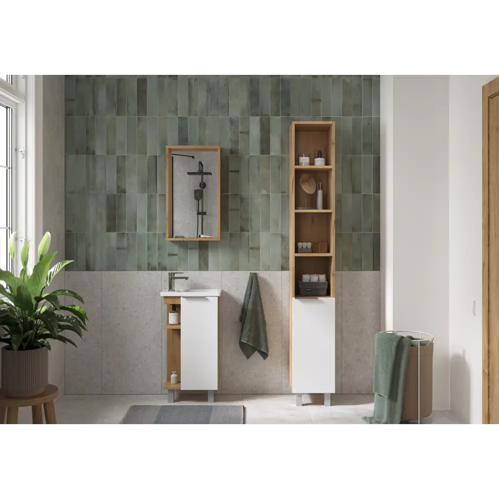 Пенал для ванной KONSENSA «СОХО» — компактное хранение с 6 полками 89381836 STLM-1441938 - Вид №5