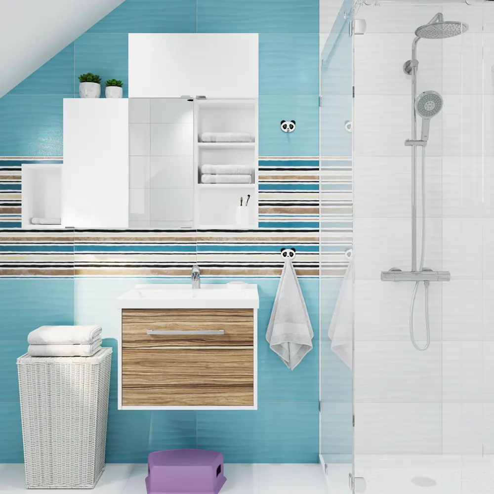 Каркас шкафа подвесного Sensea Смарт 30x60х15 см цвет белый STLM-2051955 - Вид №10