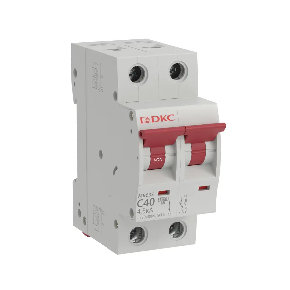 Автоматический выключатель DKC Yon 2P C40 А 4.5 кА STLM-2051682 - Вид №1