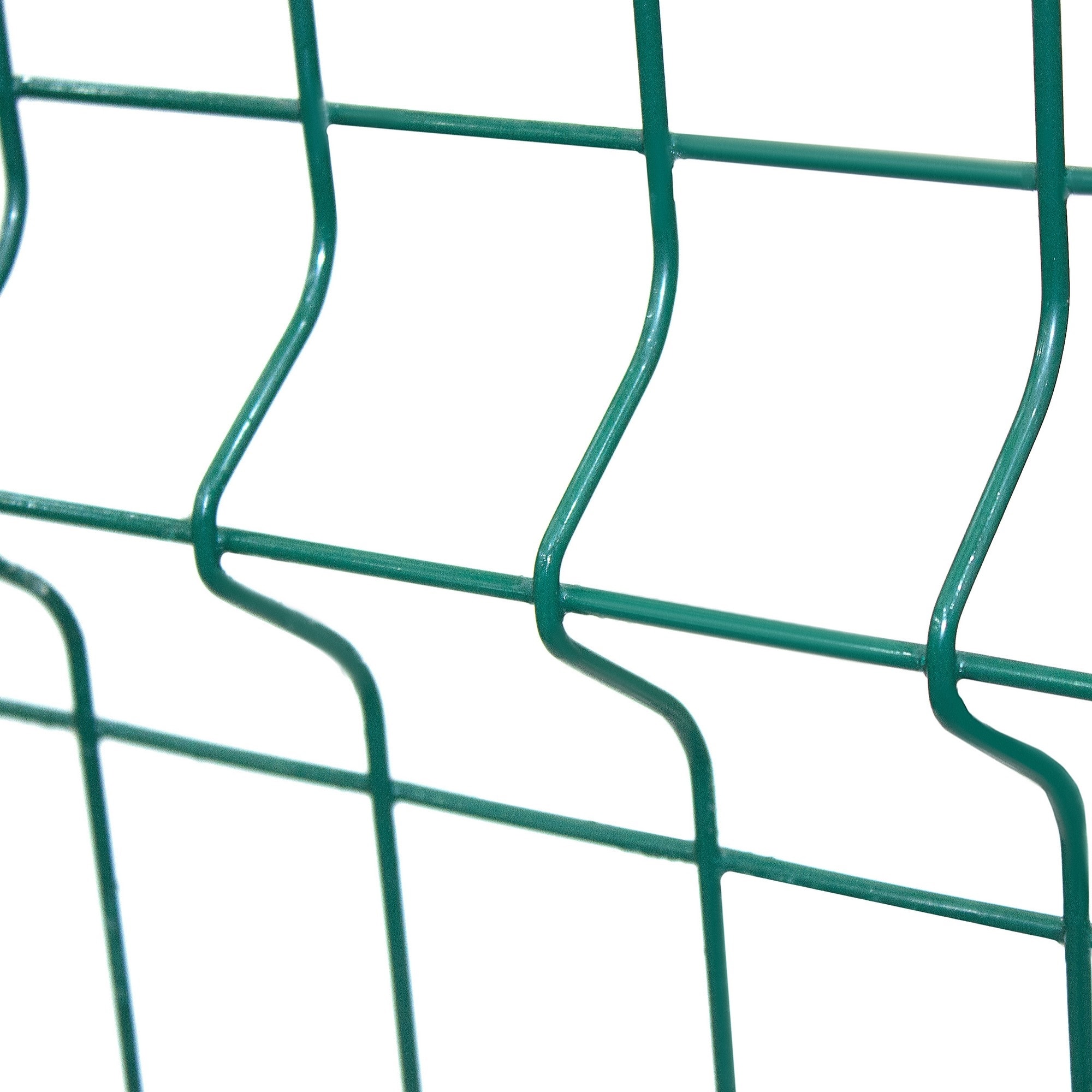 13011630 3D панель Light для забора 2.03х2.5 м оцинкованная сталь зеленый Santreyd  - Вид №2