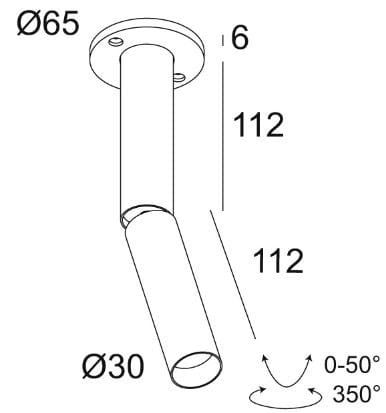 Круглый регулируемый светодиодный прожектор Deltalight NEEDLE OK ARCH-00034336 - Вид №8