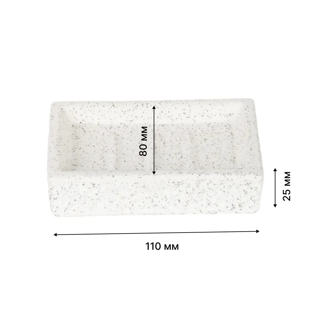 Мыльница Lemer Cabras керамика цвет белый STLM-2033328 - Вид №1