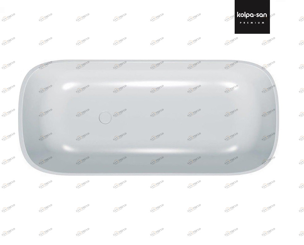 Ванна из искусственного камня Kerrock Gloria 00948 BLACK&WHITE Словения Kolpa-San