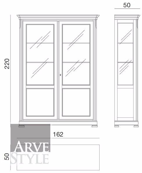 Arvestyle Витрина из лакированного массива дерева Capri sun-id-1466971 - Вид №5