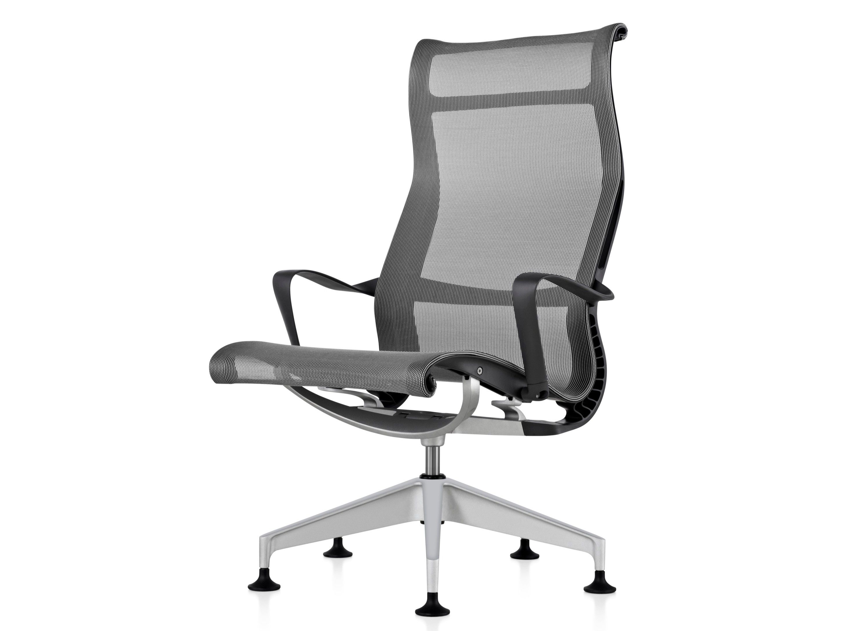 Сетчатое вращающееся офисное кресло с подлокотниками Herman Miller Setu ARCH-00041036