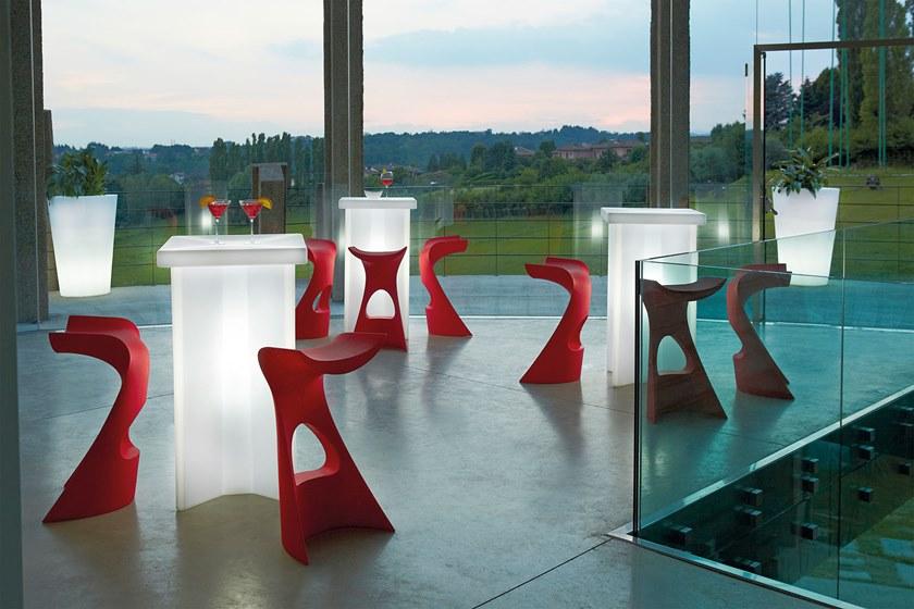 SLIDE Высокий светлый стол из полиэтилена sun-id-1484172 - Вид №3