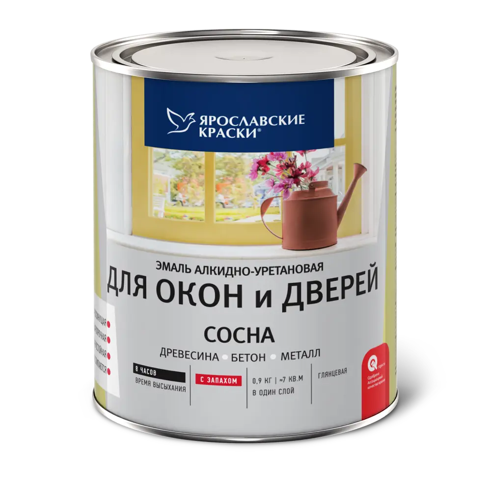 Эмаль для окон и дверей цвет сосна 0.9 кг 18450915 STLM-2021670 Santreyd 