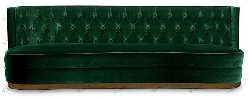 BRABBU Стеганый бархатный диван Bourbon sun-id-1478286