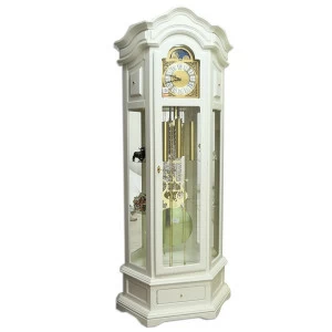 Часы напольные белые деревянные White SARS ДИЗАЙНЕРСКИЕ 00-3967436 Белый