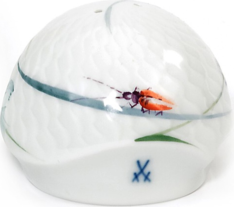 89191 Meissen Перечница 4см "Игра волн, рельеф, дикая флора" Фарфор 